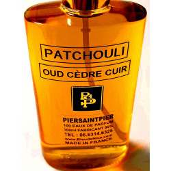 PATCHOULI OUD CEDRE CUIR (FOR MEN) - EAU DE PARFUM (Flacon Simple 100ml / Sans Boite)