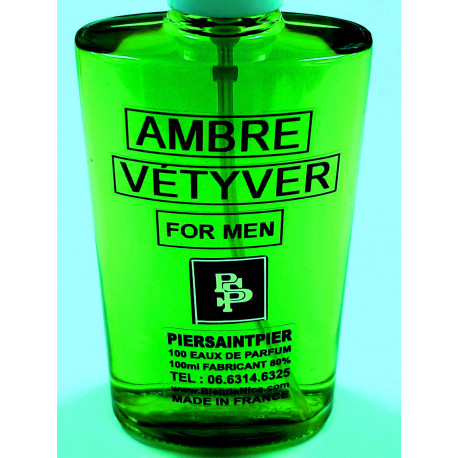 AMBRE VÉTYVER (FOR MEN) - EAU DE PARFUM (Flacon Simple 100ml / Sans Boite)